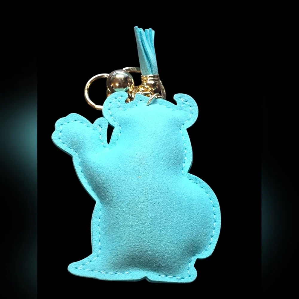 Blue and Gold Sully Character Bag Charm Keychain